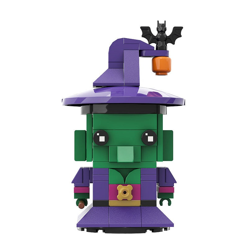 Witch Cube Character MOC Building Kit | Halloween Fantasy Figure Model - 5