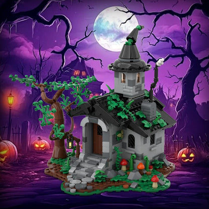 Witch's House MOC Building Kit | Halloween Fantasy Architecture Model - 3
