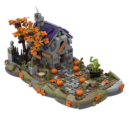 Witch's House MOC Building Kit | Halloween Fantasy Architecture Model - 5