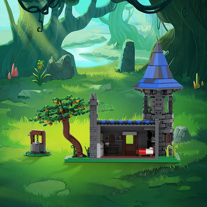 Wizard's Manor MOC Building Kit | Fantasy Magic House Architecture - 2