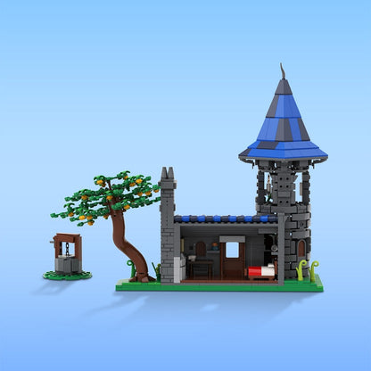Wizard's Manor MOC Building Kit | Fantasy Magic House Architecture - 4