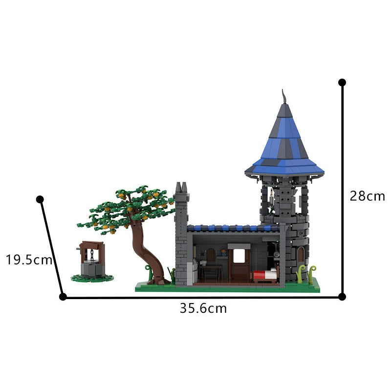Wizard's Manor MOC Building Kit | Fantasy Magic House Architecture - 5