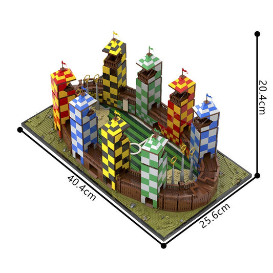Wizarding Fantasy Flying Sport Stadium Building Kit | LEGO-Compatible MOC - 1