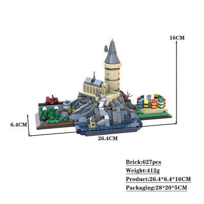 Wizarding Fantasy School Skyline MOC Architecture Building Kit - 5