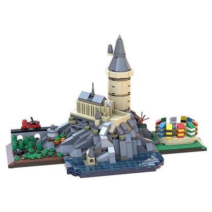 Wizarding Fantasy School Skyline MOC Architecture Building Kit - 6