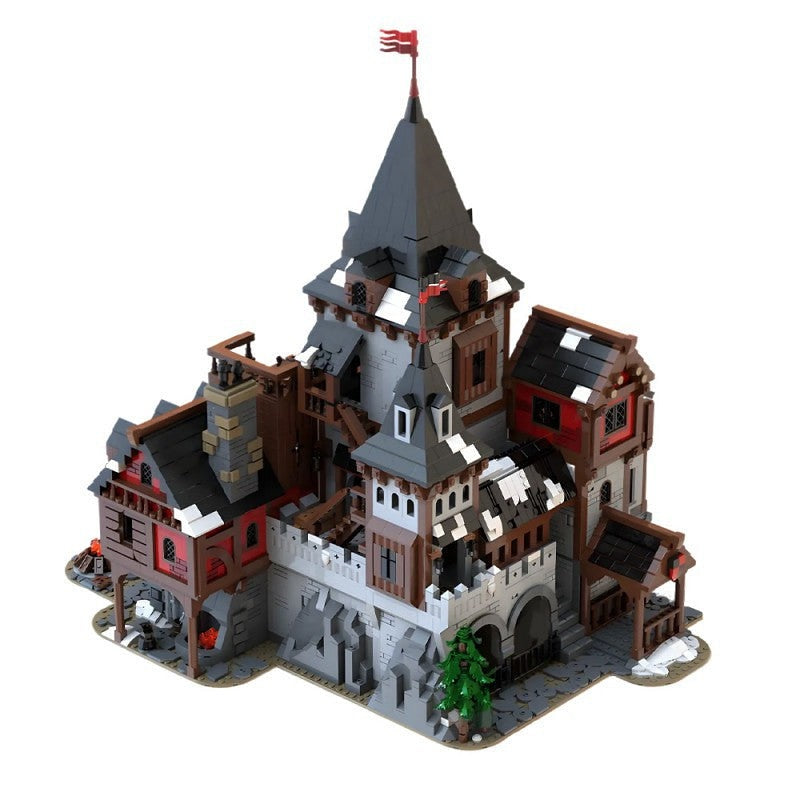 Wolf Lord's Castle MOC Building Kit | Fantasy Fortress Architecture - 1