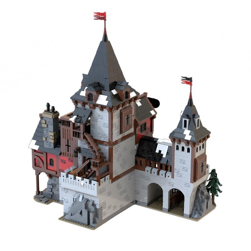 Wolf Lord's Castle MOC Building Kit | Fantasy Fortress Architecture - 4