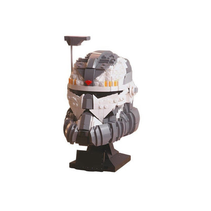 Wolf Squad Commander Helmet MOC Sci-Fi Character Building Kit - 2