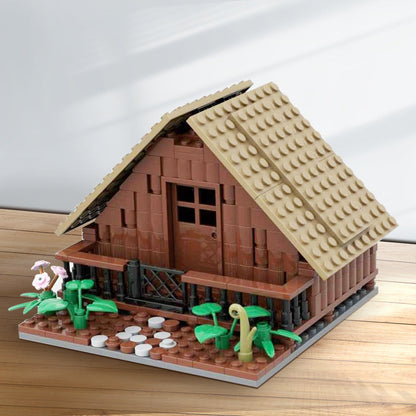 Wooden House Building Kit | LEGO-Compatible MOC - 2