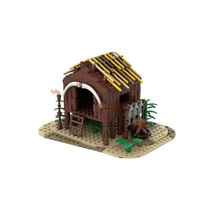 Wooden Hut MOC Building Kit | Rustic Cabin Architecture Model - 2