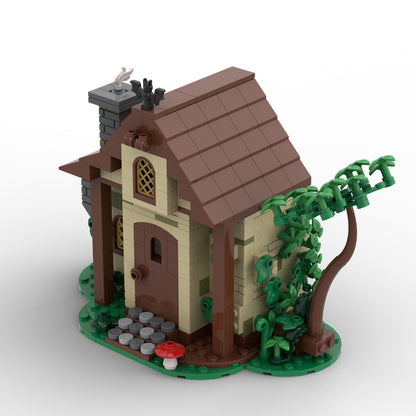 Woodland Witch Hut Fantasy Cottage MOC Building Kit - 3