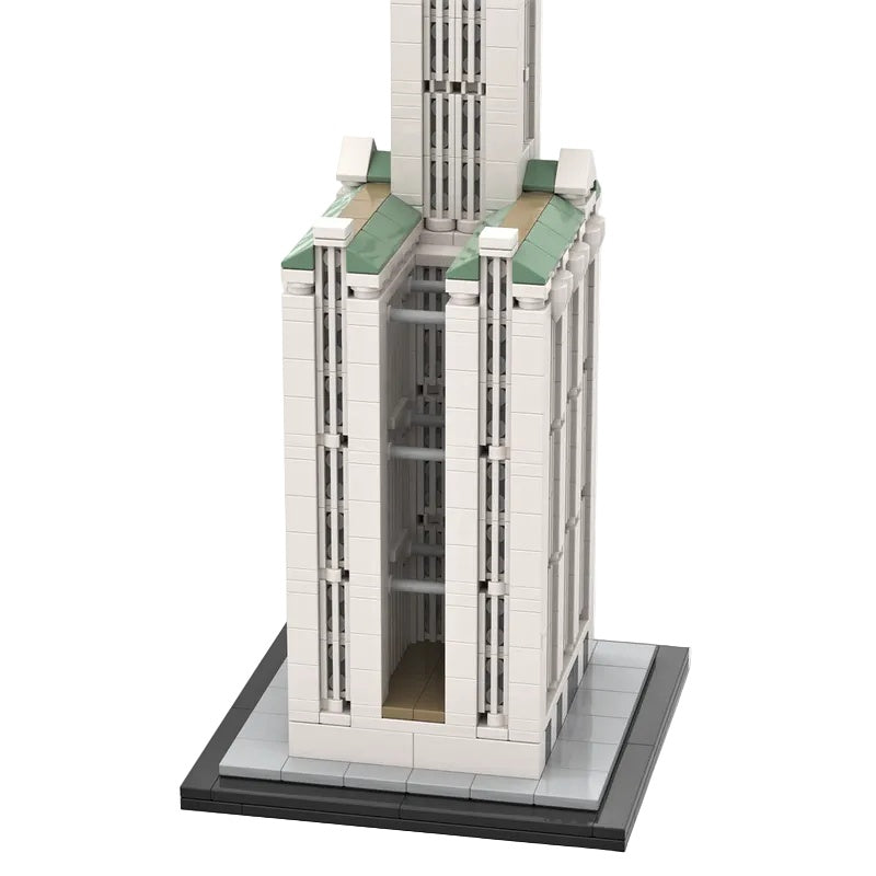 Woolworth Building MOC Architecture Model | 1:800 Scale Building Kit - 2