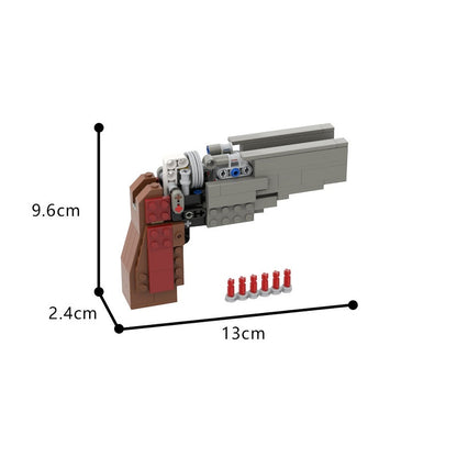 Working 6 Shot Revolver MOC Building Kit | Functional Mechanical Display Model - 3
