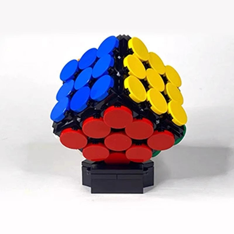 Working Rotating Magic Cube MOC Building Kit | Interactive Puzzle Model - 4