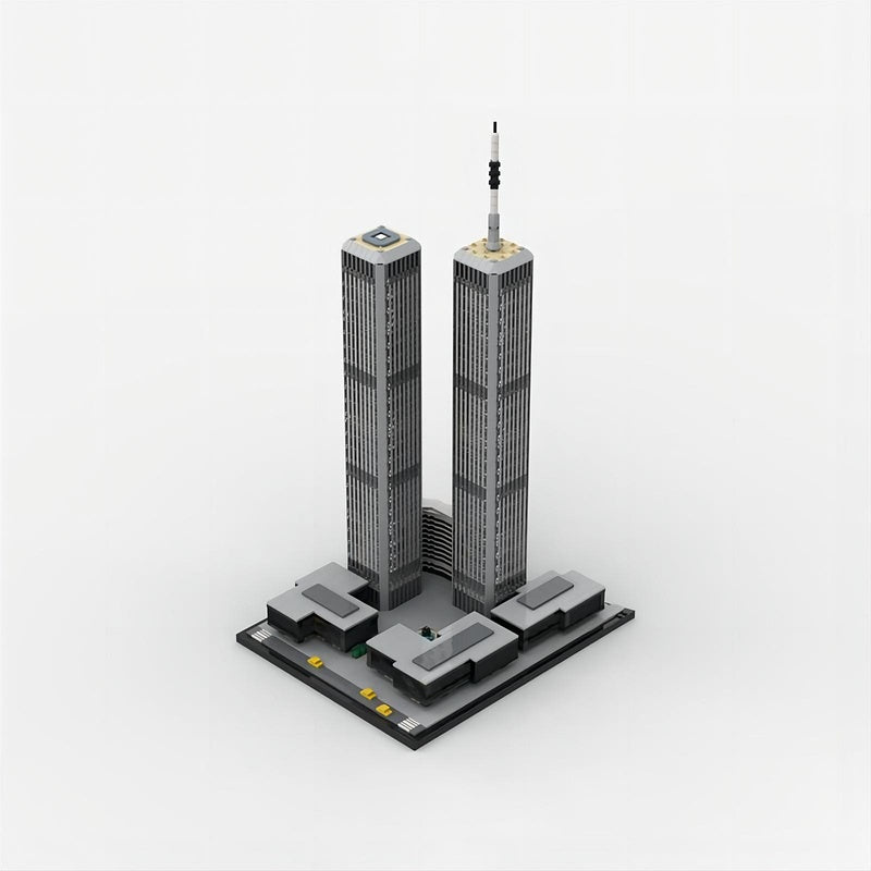 World Trade Center 1973–2001 1:1000 MOC Skyscraper Building Kit - 1