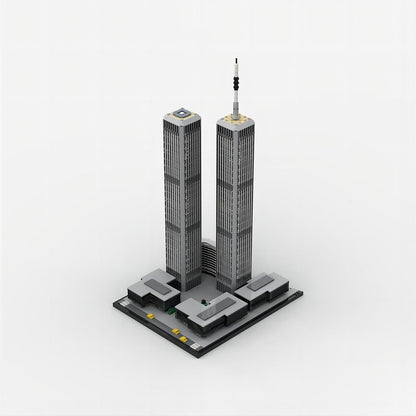 World Trade Center 1973–2001 1:1000 MOC Skyscraper Building Kit - 2