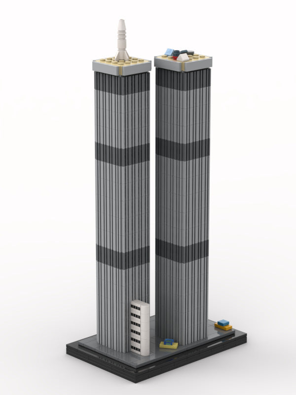 World Trade Center Twin Towers Building Kit | 1010 PCS | LEGO-Compatible MOC - 2