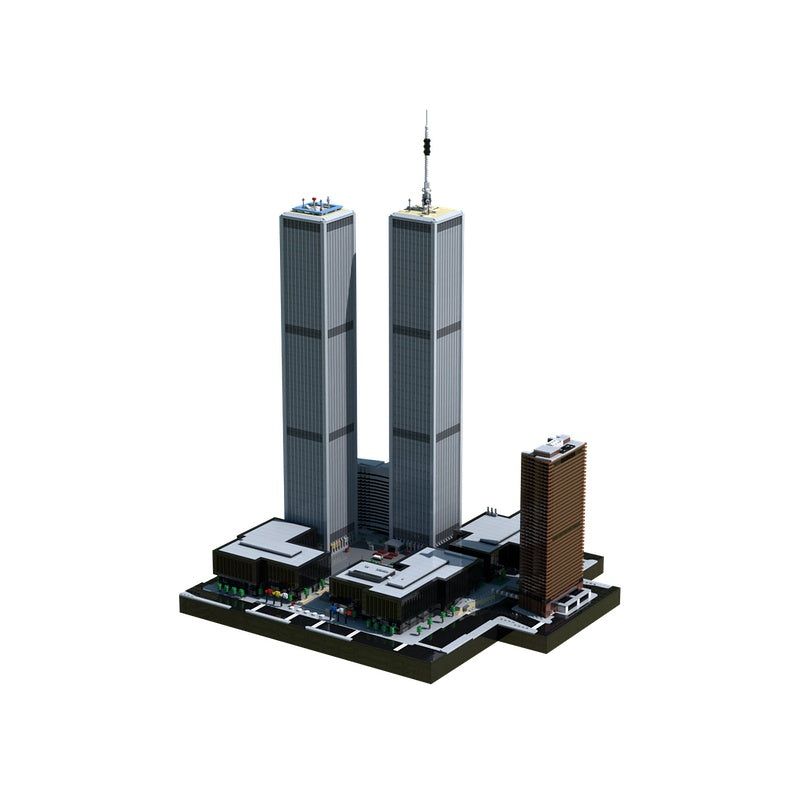 World Trade Center Twin Towers MOC 1:625 Architecture Building Kit - 1