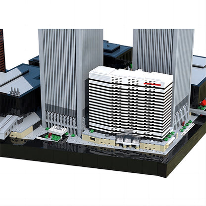 World Trade Center Twin Towers MOC 1:625 Architecture Building Kit - 4