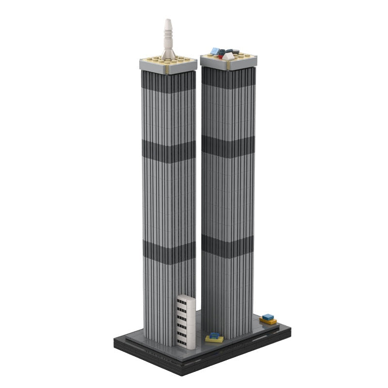 World Trade Center Twin Towers MOC Skyscraper Architecture Building Kit - 1