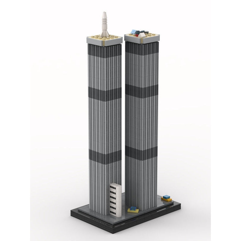 World Trade Center Twin Towers MOC Skyscraper Architecture Building Kit - 2