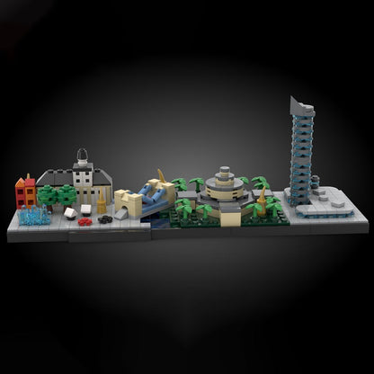 Wrocław Skyline MOC Architecture Building Kit - 2