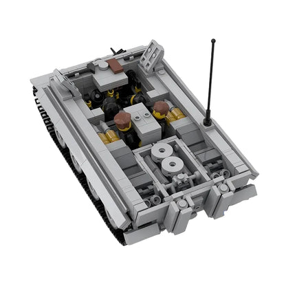 WW2 Tiger E Heavy Tank MOC Building Kit | Historical Vehicle Model - 15