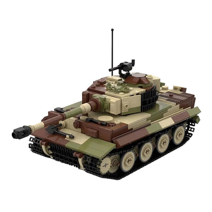 WW2 Tiger E Heavy Tank MOC Building Kit | Historical Vehicle Model - 5