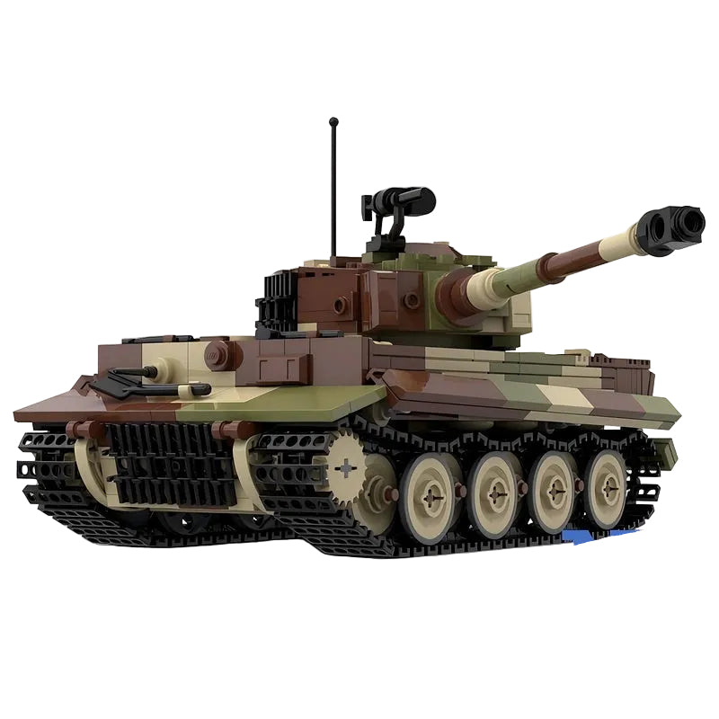 WW2 Tiger E Heavy Tank MOC Building Kit | Historical Vehicle Model - 7
