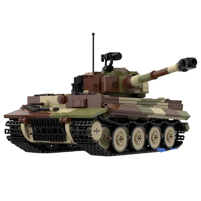 WW2 Tiger E Heavy Tank MOC Building Kit | Historical Vehicle Model - 7