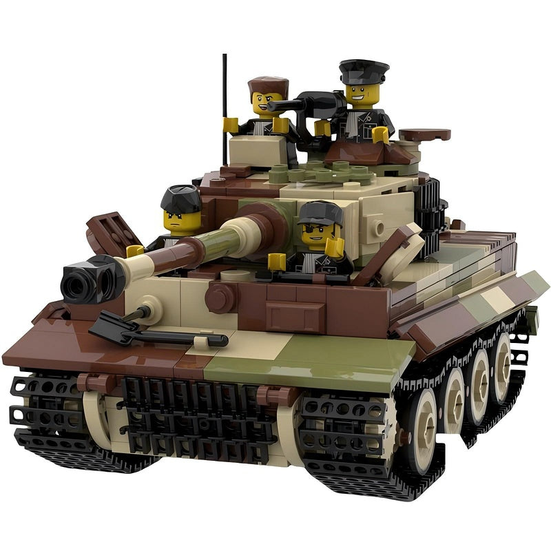 WW2 Tiger E Heavy Tank MOC Building Kit | Historical Vehicle Model - 8