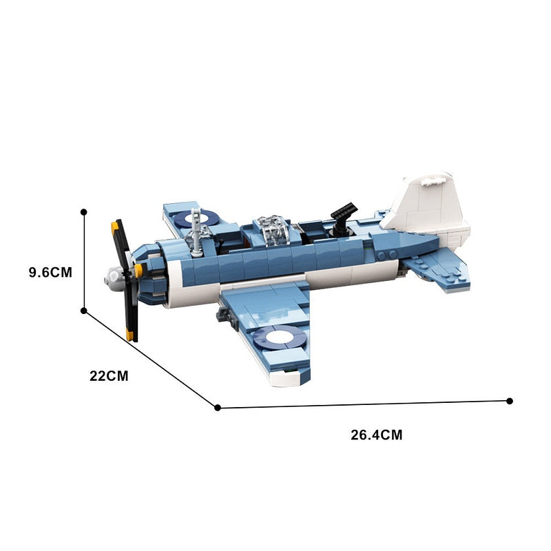 WWII Dive Bomber MOC Aircraft Building Kit | Historical Plane Model - 5