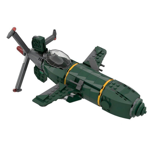 WWII Experimental Propeller Fighter MOC Kit | LEGO-Compatible Aircraft Build - 1