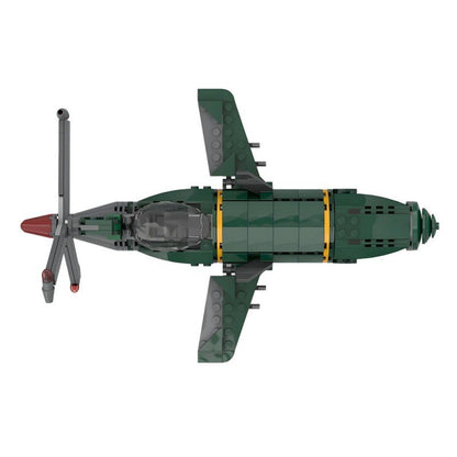 WWII Experimental Propeller Fighter MOC Kit | LEGO-Compatible Aircraft Build - 2