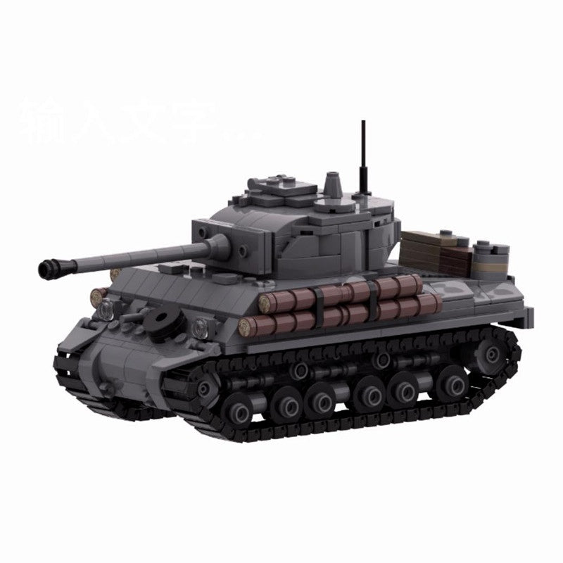 WWII M4A2E8 Sherman Medium Tank Building Kit | 1:35 Scale LEGO-Compatible MOC - 2