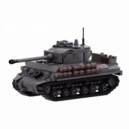 WWII M4A2E8 Sherman Medium Tank Building Kit | 1:35 Scale LEGO-Compatible MOC - 2