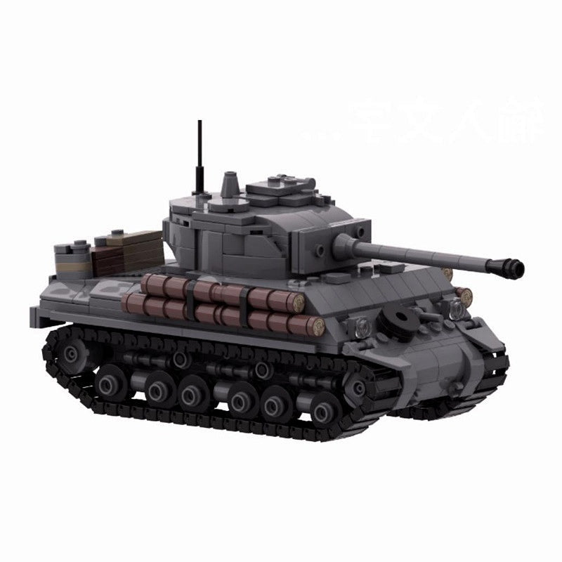 WWII M4A2E8 Sherman Medium Tank MOC Building Kit | 1:35 Scale Model - 1