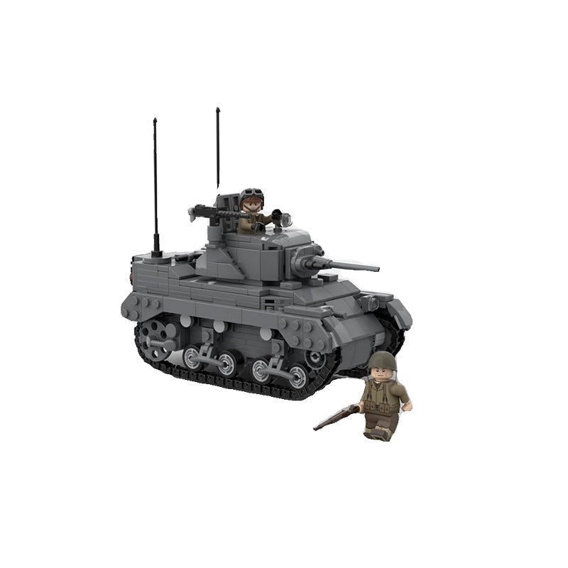 WWII M5 Light Tank MOC Building Kit | Historical Military Vehicle Model - 1