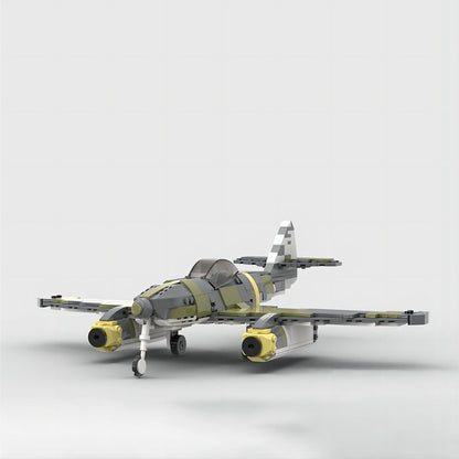 WWII Me 262 Twin-Engine Jet Fighter MOC Building Kit - 2