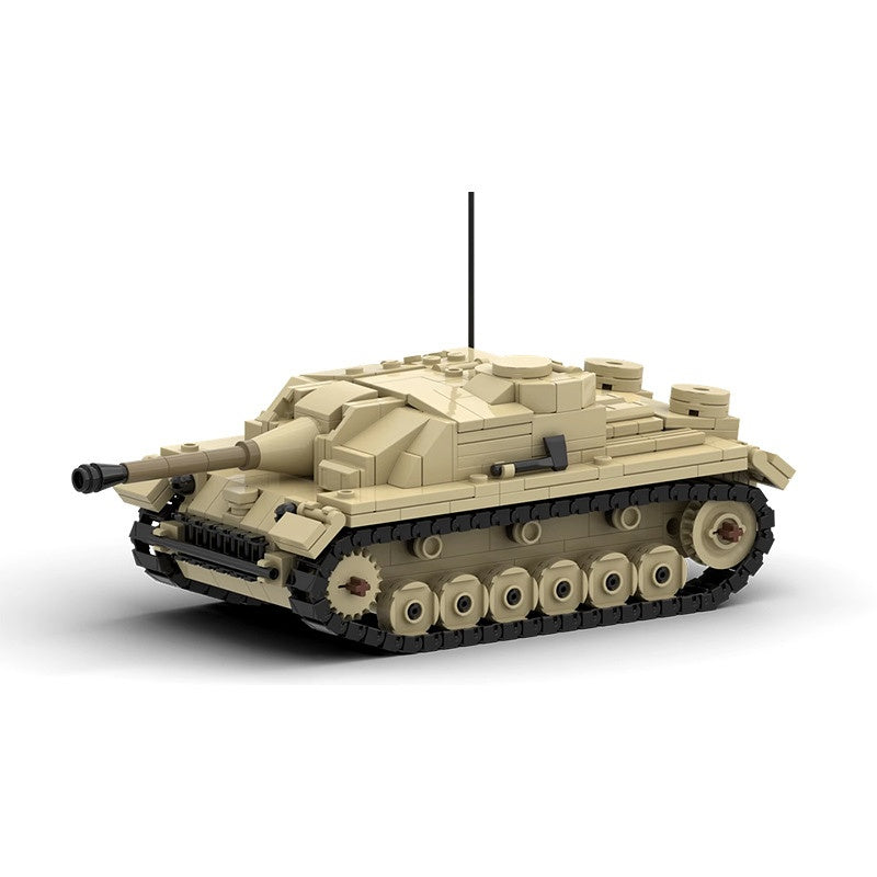 WWII StuG III Assault Gun Tank Destroyer Building Kit | LEGO-Compatible MOC - 1