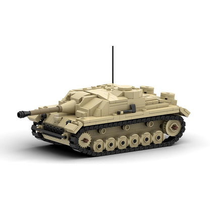 WWII StuG III Assault Gun Tank Destroyer Building Kit | LEGO-Compatible MOC - 1