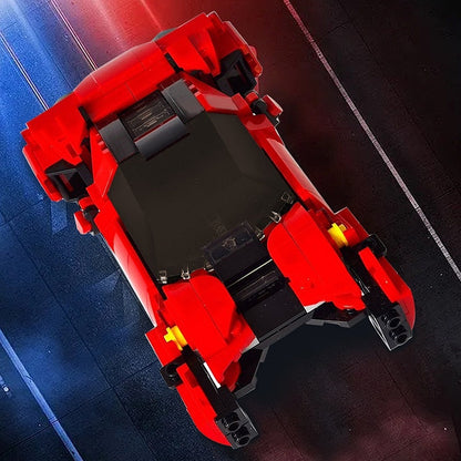 XF-40 Spinner Futuristic Supercar MOC Building Kit | Flying Vehicle - 4