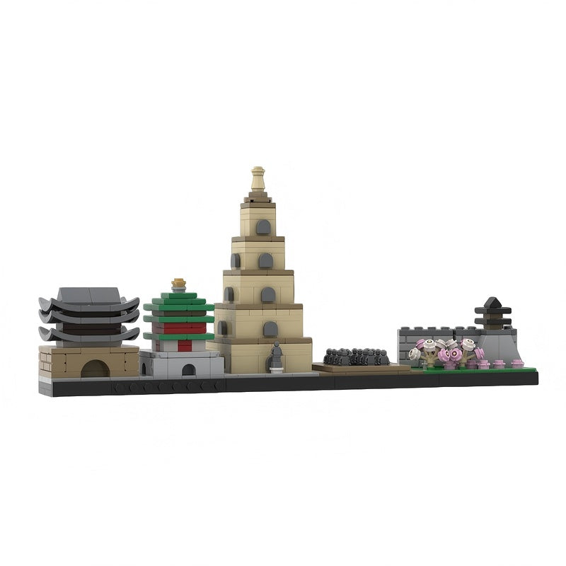 Xi'an Skyline Building Kit | LEGO-Compatible MOC - 1