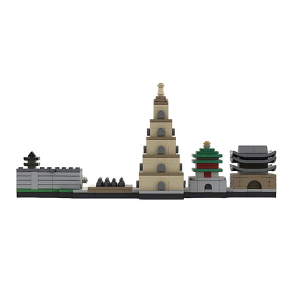 Xi'an Skyline Building Kit | LEGO-Compatible MOC - 3