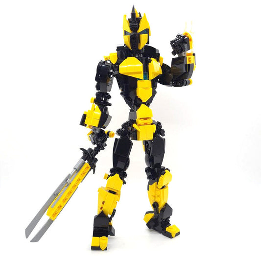 XR-7 'Yellow Jacket' Mech Building Kit | LEGO-Compatible MOC - 1