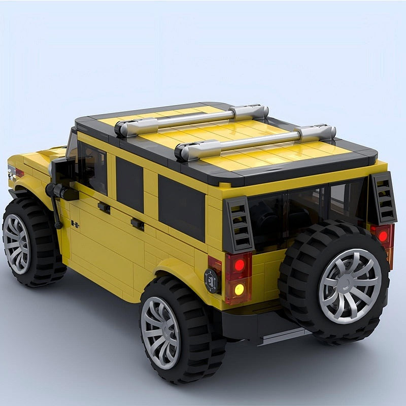 Yellow Adventure 4x4 Heavy Off-Road Cruiser MOC Building Kit - 3