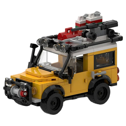 Yellow Classic 4x4 Expedition SUV MOC Building Kit - 2