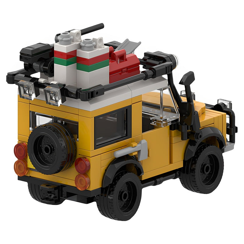 Yellow Classic 4x4 Expedition SUV MOC Building Kit - 3