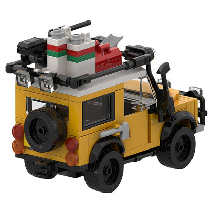 Yellow Classic 4x4 Expedition SUV MOC Building Kit - 3