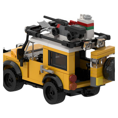 Yellow Classic 4x4 Expedition SUV MOC Building Kit - 4